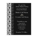 Beautiful Elegant Damask Wedding Invitation postcards by samack Beautiful Elegant Damask Wedding Invitation postcards