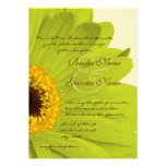 Beautiful Elegant Gerber Daisy Wedding Invitation