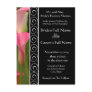 Beautiful Elegant Pink Cala Lily Invitation Postcard