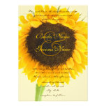 Beautiful Elegant Sunflower Wedding Invitation