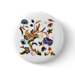 Beautiful Elizabethan Jacobean Embroidery Pinback Buttons