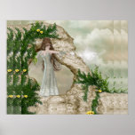 Beautiful Elven Magic Fantasy Poster Print