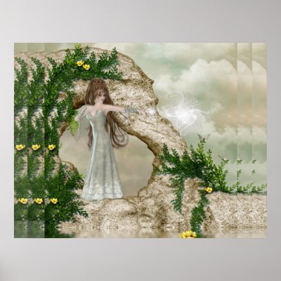 Beautiful Elven Magic Fantasy Poster Print by mrssocolov4