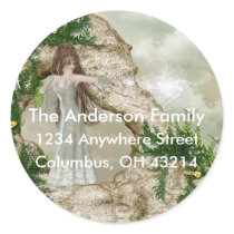 Beautiful Elven Magic Fantasy Return Address Label stickers