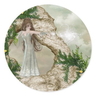 Beautiful Elven Magic Fantasy Stickers sticker