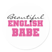 Beautiful English Babe stickers