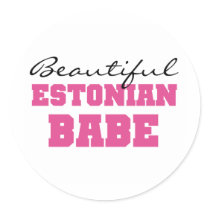 Beautiful Estonian Babe stickers