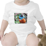 Beautiful Exotic Bird Perched Baby Bodysuit