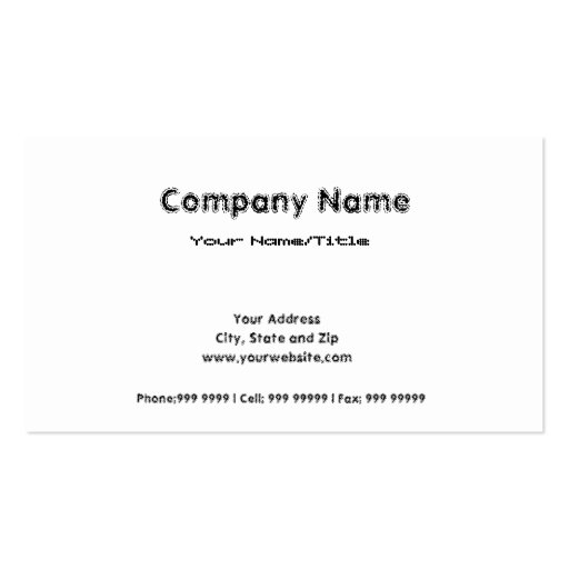 Beautiful Eye in Abstract Business Cards (back side)