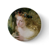 Beautiful Fairy by Sophie Gengembre Anderson Pinback Button