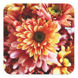 Beautiful Fall Floral Bouquet Design Gifts Sticker