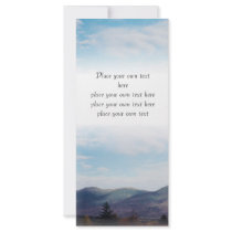 Beautiful Fall mountains Bookmark Customize Rack Cards