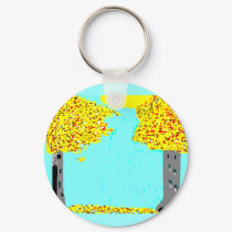 Beautiful Fall Sunrise Keychain by Brasherma Beautiful Fall Sunrise Keychain