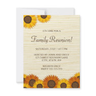 Beautiful family reunion party invitations invitation