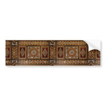 Beautiful Famous mother-of-pearl inlay work, Damas Bumper Stickers