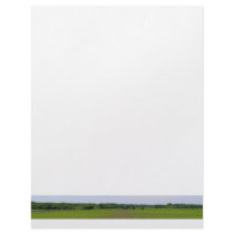 Beautiful farmland blue skies crops in field photo customized letterhead