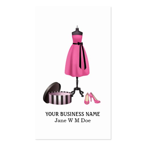 Beautiful Fashion Business Card (front side)