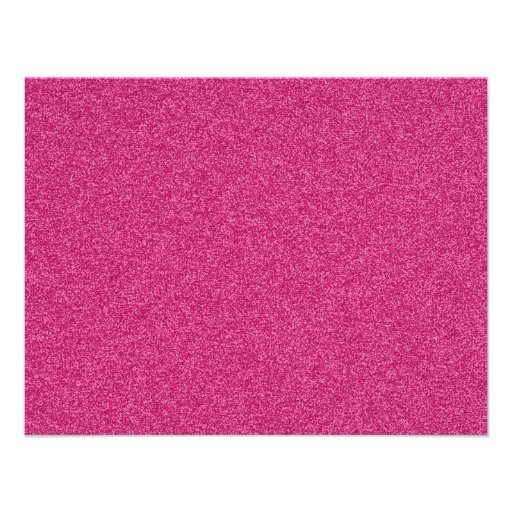 Beautiful fashionable girly hot pink glitter custom invites
