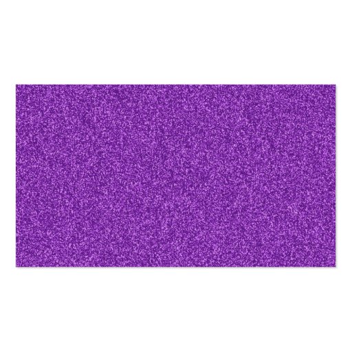 Beautiful fashionable girly purple glitter effect business card templates (back side)