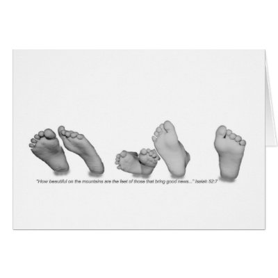 Beautiful Feet Cards by GrampasGoodies