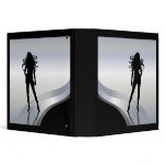 Beautiful Female Sexy Lady Silhouette. Binder