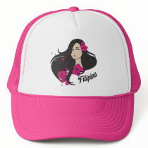 Beautiful Filipina Graphic Tee hats