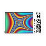 Beautiful fine art abstract digital fractal graphi stamp