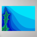 Beautiful fine art abstract digital fractal graphi print