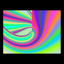 Beautiful fine art abstract digital fractal graphi posters