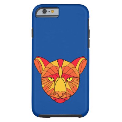 Beautiful Fire Orange Cougar Tough iPhone 6 Case