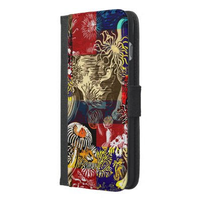 Beautiful Floral Abstract iPhone 6/6S Plus Wallet Case