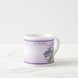 Beautiful Floral and Butterfly Espresso Mug