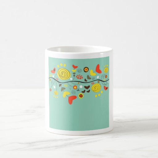 Beautiful Floral Landscape Kaffeehaferl