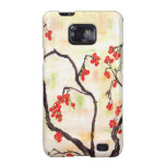 Beautiful Floral Painting cherry blossoms flower Samsung Galaxy S Cases