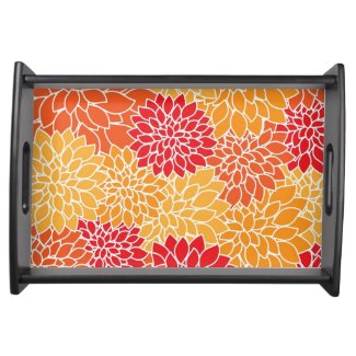 Beautiful Floral Serving Tray Serving Tray