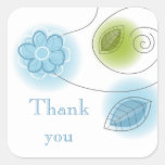 Beautiful Floral Thank You Sticker