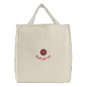 Beautiful Flower Cross Embroidered Tote Bag embroidered bags by Stitchbaby Beautiful Flower Cross Embroidered Tote Bag embroidered bags