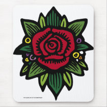 Beautiful flower mouse pad