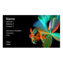 Beautiful Flower Petals Fractal Art Business Cards