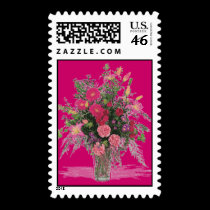 Beautiful Flowers Custom Stamp
