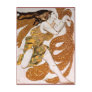 Beautiful  Flowing Dancing Vintage Woman Post Card