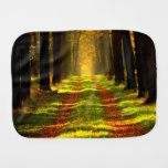 Beautiful Forest in Autumn Baby Burp Cloth