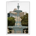 Beautiful fountain in Singapore cards