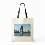 Beautiful Fountain In The Lake Of Orlando Florida Tote Bags