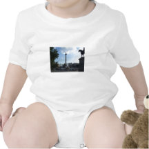 Beautiful Fountains With Lady On The High Column I Bodysuit