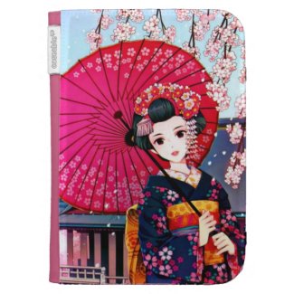 Beautiful Geisha in Spring Time Kindle 3 Cover