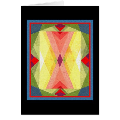 Art Deco Period Tapestry Design on a Greeting Card