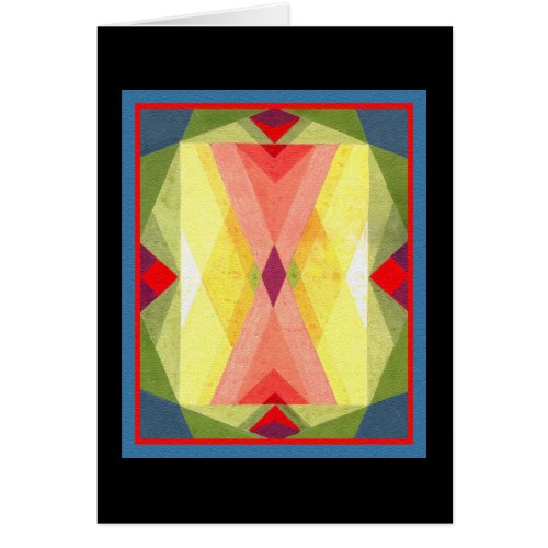 Art Deco Period Tapestry Design on a Greeting Card Art Deco Period Tapestry Design on a Greeting Card