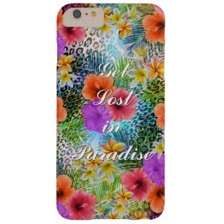 Beautiful “Get lost in Paradise” custom quote Barely There iPhone 6 Plus Case