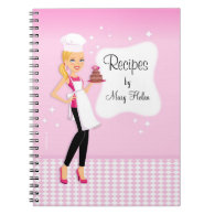 Beautiful Girl Recipe Jounal Notebook notebook